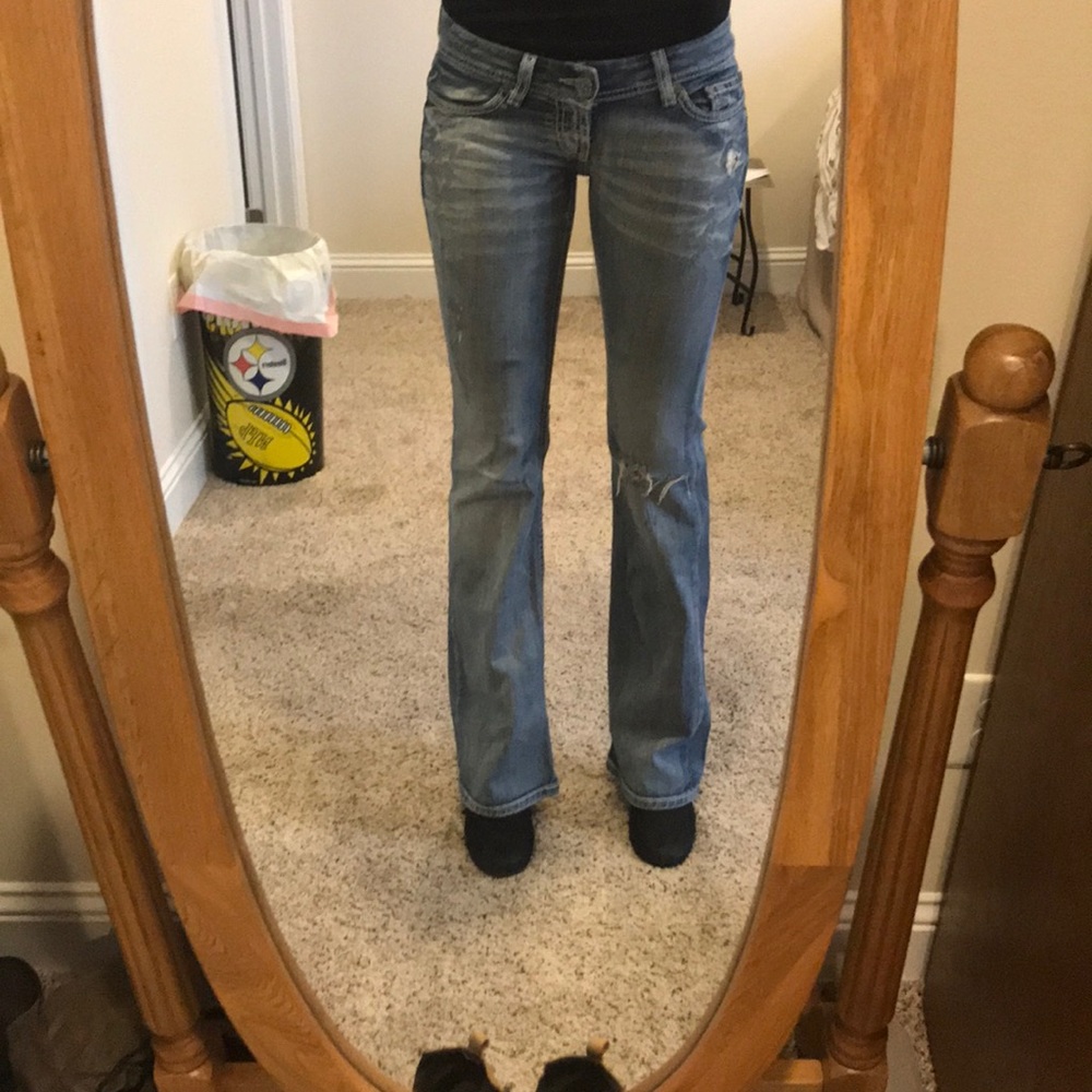 Bell bottoms BKE denim jeans.